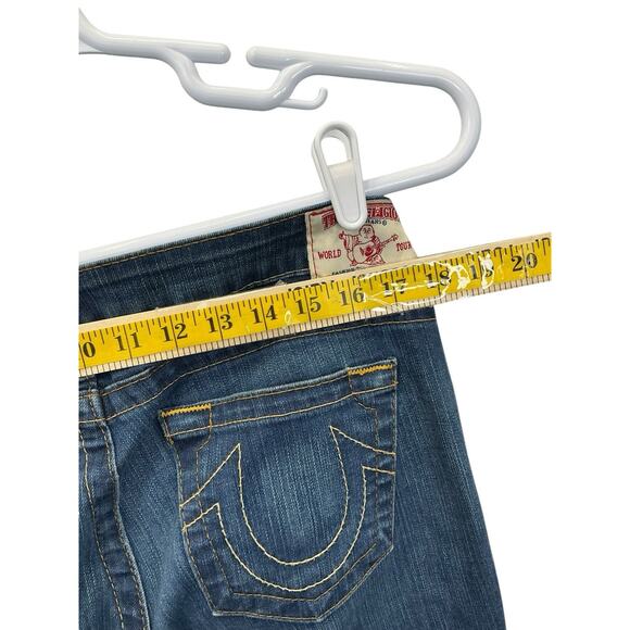 TRUE RELIGION Women's Jeans Lizzy Size 32 Made In USA Blue Denim - Picture 11 of 13